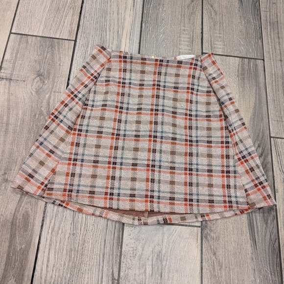 Women's ALTAR'D STATE plaid mini skirt with pockets size XS - Picture 1 of 4